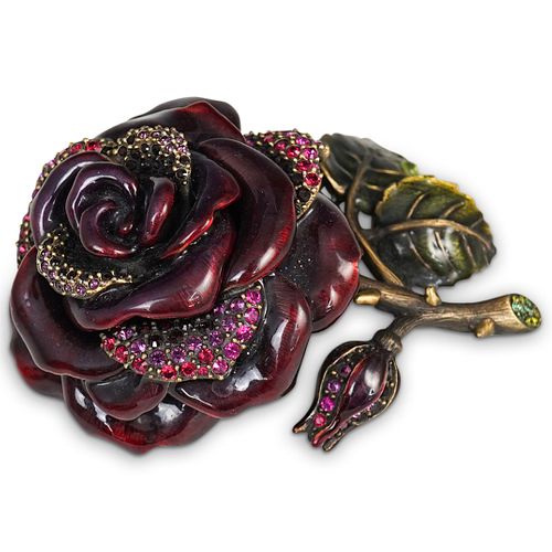 JAY STRONGWATER ROSE TRINKET BOXDESCRIPTION: