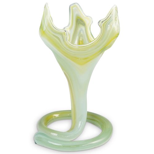 MURANO VARIEGATED GLASS VASEDESCRIPTION  390880