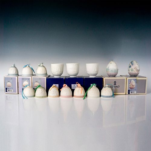 15PC LLADRO PORCELAIN BELLS COLLECTIBLESIncludes 39088c