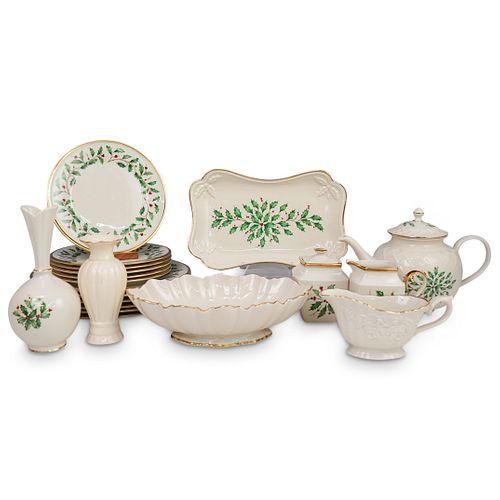 (16 PC) LENOX HOLIDAY PORCELAIN SETDESCRIPTION: