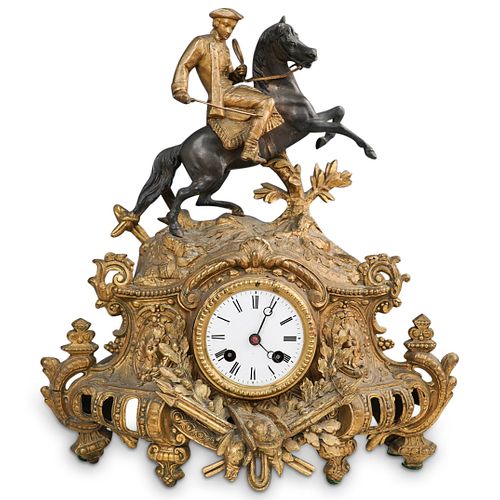 ANTIQUE FRENCH MANTLE CLOCKDESCRIPTION  390915