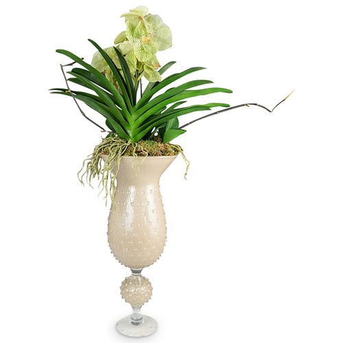 MURANO ORCHID VASEDESCRIPTION: