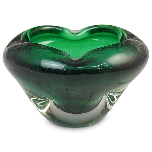 MURANO GREEN BLOWN GLASS CANDY