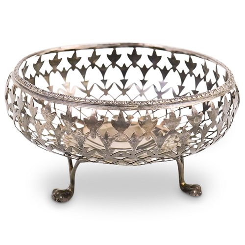 RETICULATED STERLING FOOTED BOWLDESCRIPTION  390979