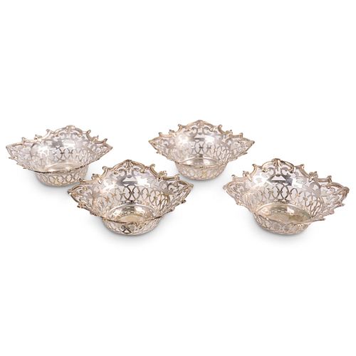 (4 PC) SILVERPLATE RETICULATED