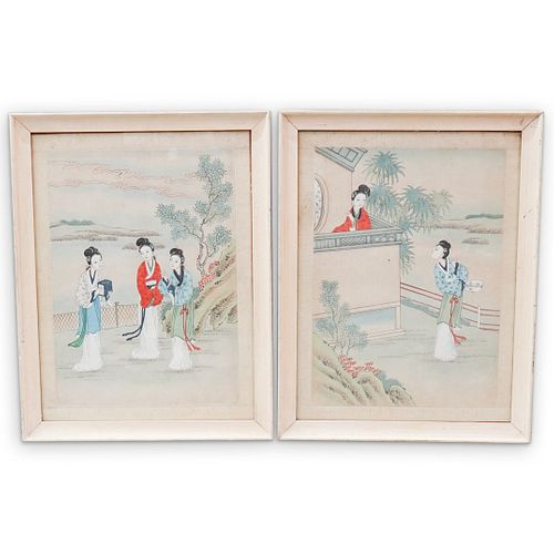  4 PC JAPANESE PAINTED SCROLL 39098f