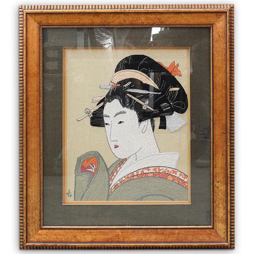 JAPANESE PORTRAIT EMBROIDERYDESCRIPTION  390991