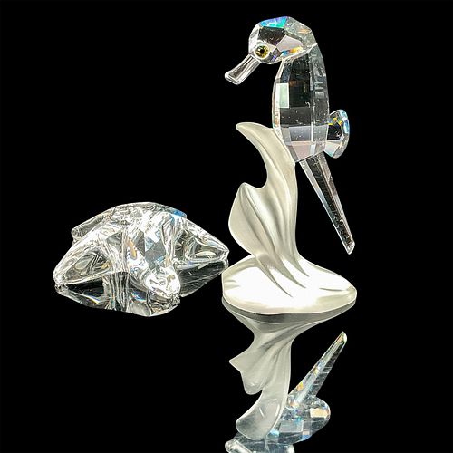 2PC SWAROVSKI CRYSTAL FIGURINES