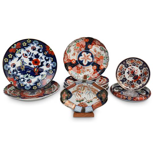  9 PC IMARI PORCELAIN MISCELLANEOUS 3909cb