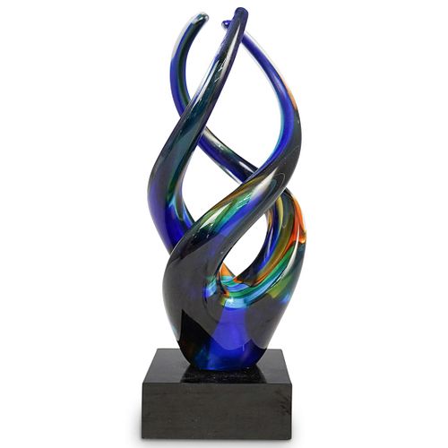 ART GLASS ABSTRACT SCULPTUREDESCRIPTION: