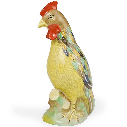 HEREND NATURALISTIC PORCELAIN ROOSTERDESCRIPTION  390a2d