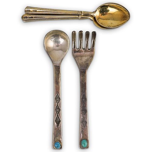 (6 PC) MISCELLANEOUS STERLING SPOONS