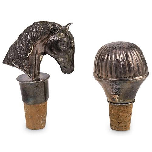 (2 PC) STERLING BOTTLE STOPPER