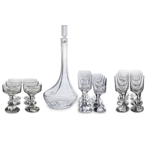  25 PC BACCARAT CRYSTAL STEMWARE 390ab2