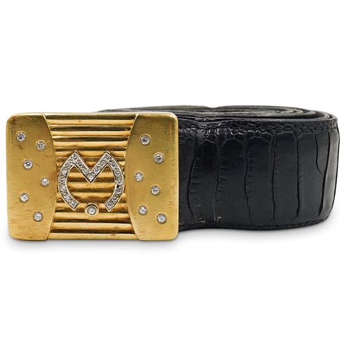 18K YELLOW GOLD BELT & DIAMOND