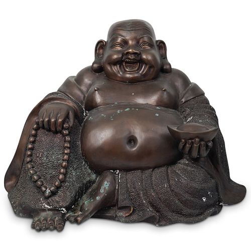 ANTIQUE BRONZE BUDDHA STATUEDESCRIPTION  390ae4