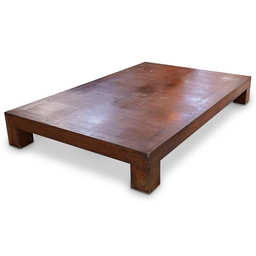 LARGE LOW WOOD COFFEE TABLEDESCRIPTION:
