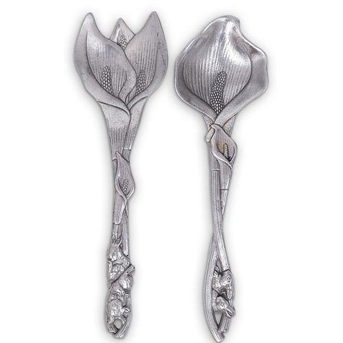 ARTHUR COURT PEWTER SALAD TOSSERSDESCRIPTION  390bff