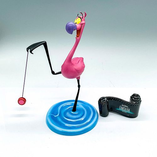 2PC DISNEY FIGURINES, FANTASIA FLAMINGO