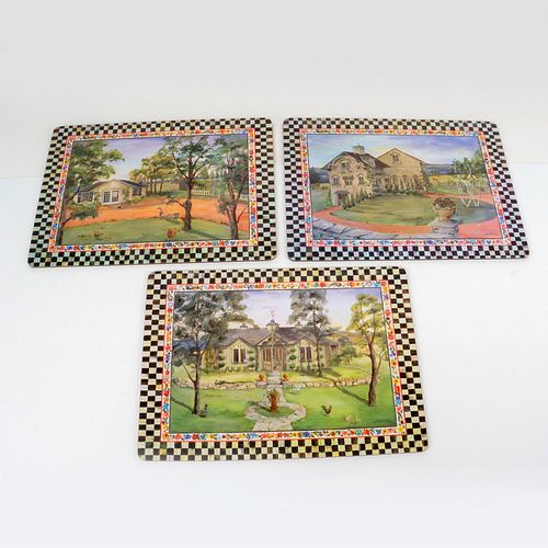 6PC MACKENZIE CHILDS PLACEMATS,