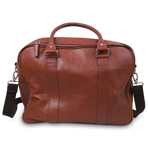 COLE HAAN LEATHER MESSENGER BAGDESCRIPTION: