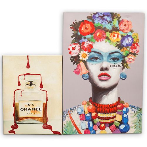  2 PC CHANEL INSPIRED GICLEE WALL 390ce5
