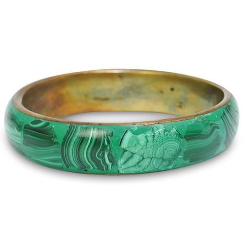 VINTAGE MALACHITE BANGLEDESCRIPTION  390ced