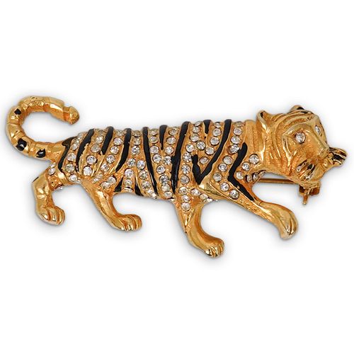 GOLD FILLED TIGER BROOCHDESCRIPTION: