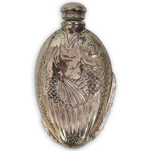 TOWLE SILVER PLATED FLASKDESCRIPTION: