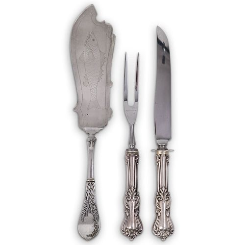  3 PC SET OF STERLING SILVER SERVING 390d8c