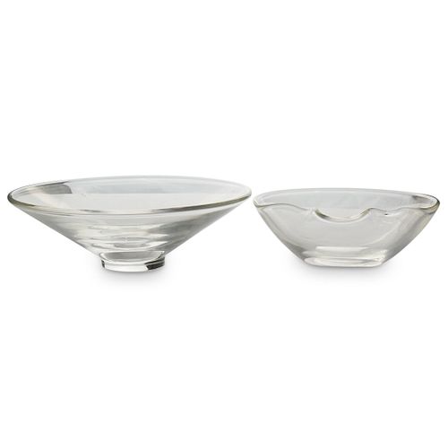 (2 PC) STEUBEN CRYSTAL BOWLSDESCRIPTION: