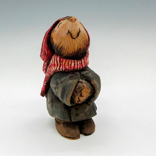 LAURY NICHOLS WOOD CARVED WINTER 390dfc