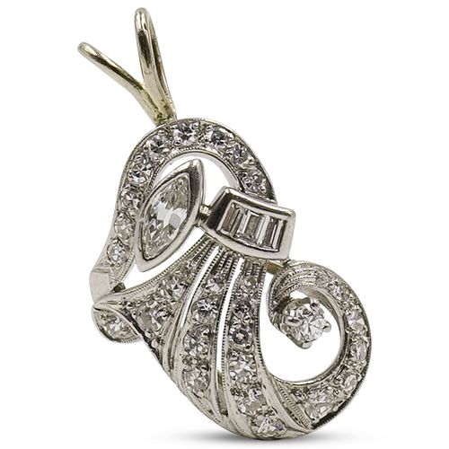 PLATINUM AND DIAMOND PENDANTDESCRIPTION  390e8a