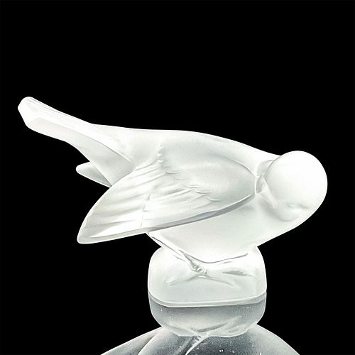 LALIQUE CRYSTAL BIRD PAPERWEIGHTA