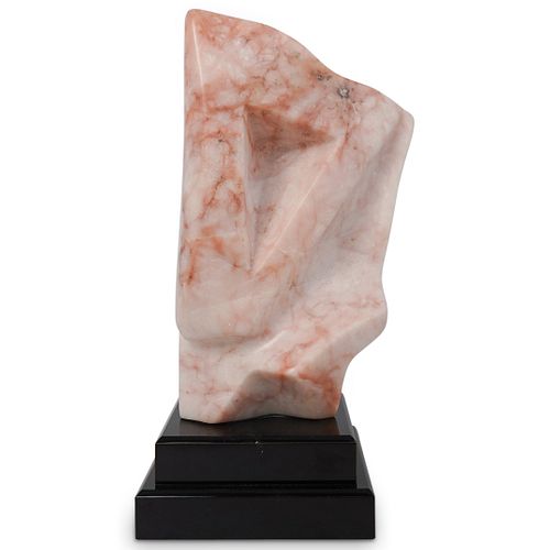 MID-CENTURY ABSTRACT MARBLE SCULPTUREDESCRIPTION: