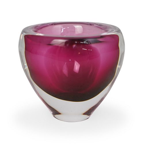 NETHERLANDS LEERDAM GLASS BOWLDESCRIPTION: