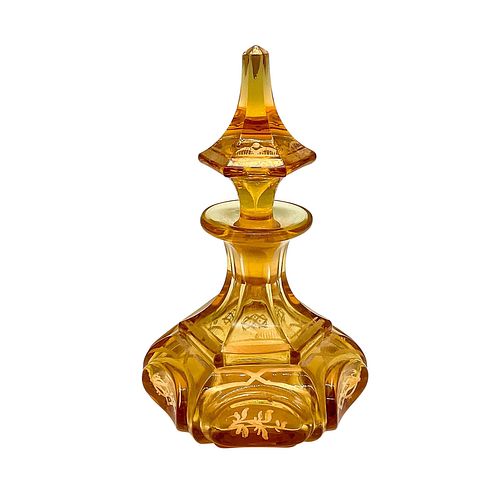 GILDED AMBER GLASS STYLIZED PERFUME 390f38