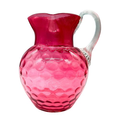 19TH CENTURY CRANBERRY GLASS WATER