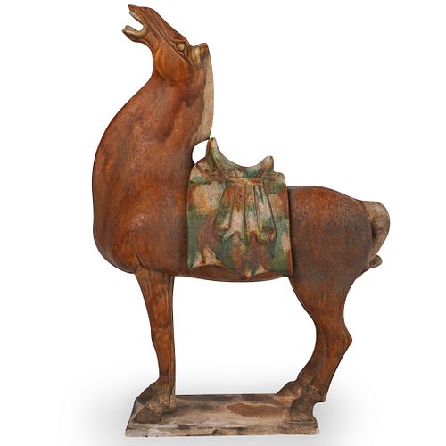 CHINESE TANG STYLE CERAMIC HORSEDESCRIPTION: