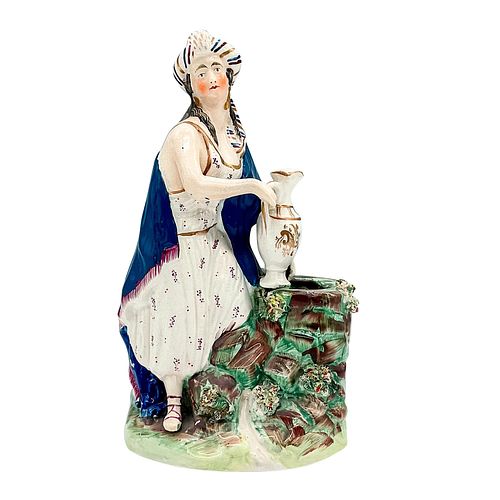 STAFFORDSHIRE POTTERY FIGURINE  390fac