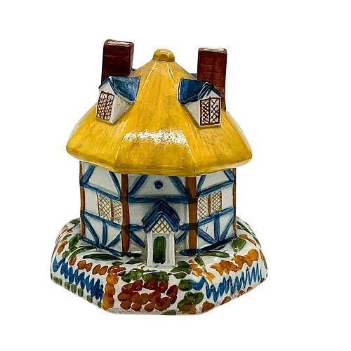 STAFFORDSHIRE POTTERY PASTILLE BURNER,