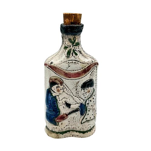 STAFFORDSHIRE POTTERY BOTTLE WITH 390fcb