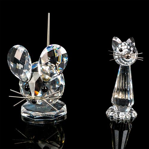 2PC SWAROVSKI CRYSTAL MINI FIGURES,