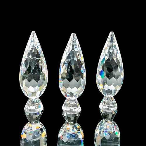 SET OF 3 SWAROVSKI SILVER CRYSTAL