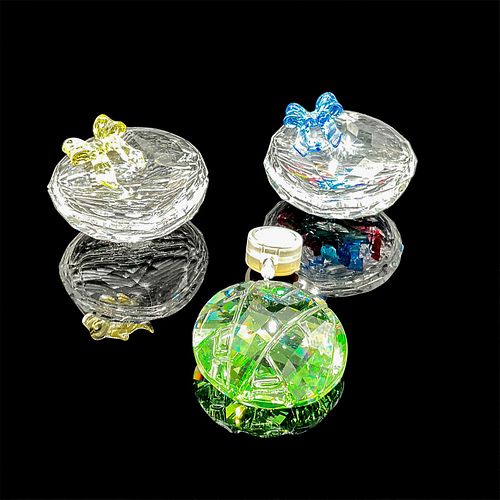 3PC SWAROVSKI CRYSTAL JEWEL BOXES