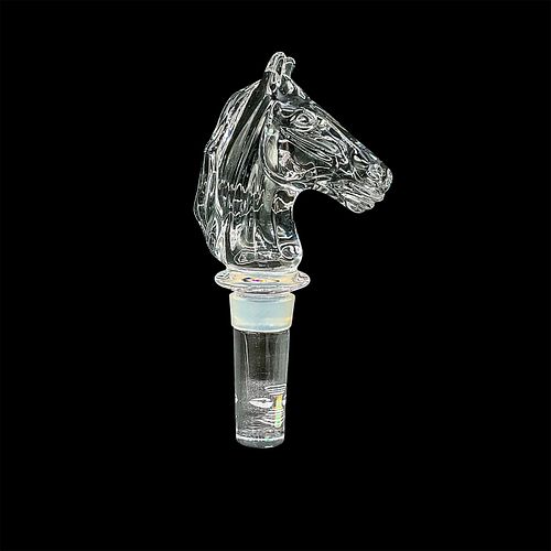 WATERFORD CRYSTAL HORSE BUST DECANTER