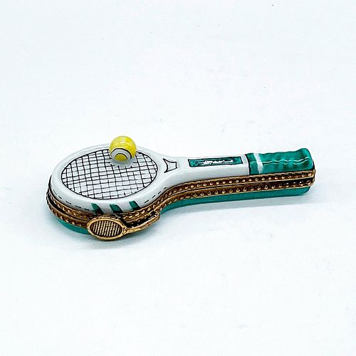 LIMOGES PORCELAIN CHARM BOX TENNIS 3910a3