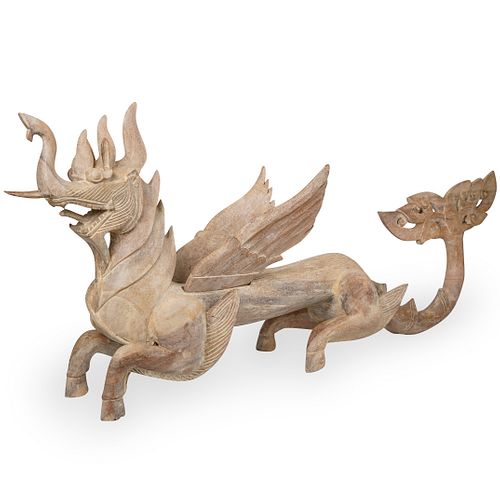 WOOD CARVED BALINESE DRAGONDESCRIPTION  3910f1