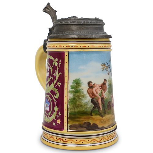 ROYAL VIENNA PORCELAIN BEER STEINDESCRIPTION: