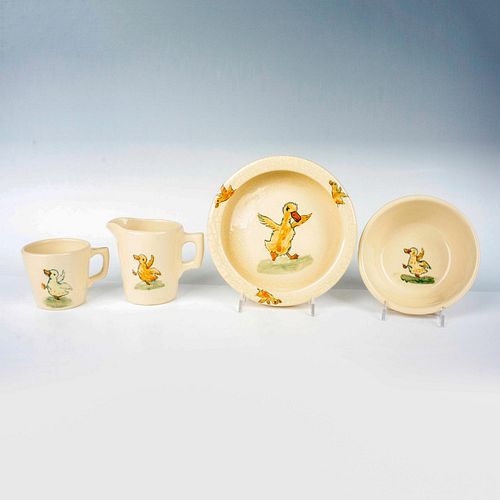 4PC WELLER WARE POTTERY CHILDREN